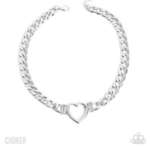 Elegant Silver Heart Necklace